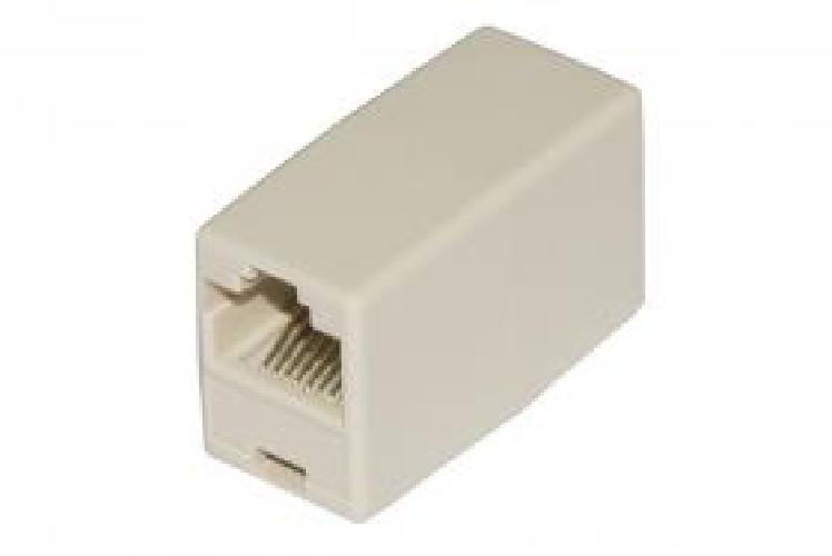 ACCOPPIATORE TEL. 2 CONN RJ45 - 8P8C F/F (08308) BIANCO