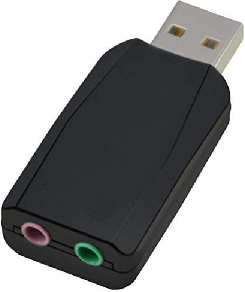 ADATTATORE SCHEDA AUDIO STEREO 3D USB ESTERNO - JACK 3,5 MM CON MICROFONO PER CUFFIE