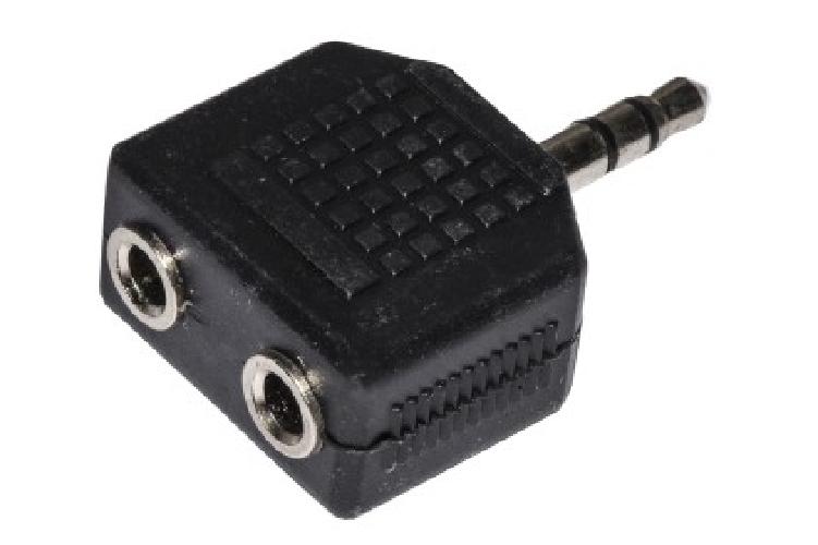 ADATTATORE AUDIO STEREO 3,5 MM MASCHIO - 2 X 3,5 MM FEMMINA (LKADAT26)