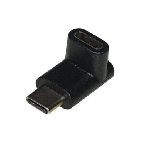 ADATTATORE USB-C 2.0 MASCHIO/FEMMINA 90 ANGOLATO ALTO/BASSO (LKADAT148)