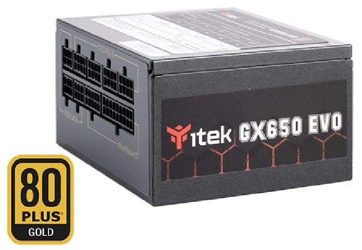 ALIMENTATORE MICRO STX GX650 EVO 650 WATT (ITPSEGX650) 80 PLUS GOLD MODULARE SFX