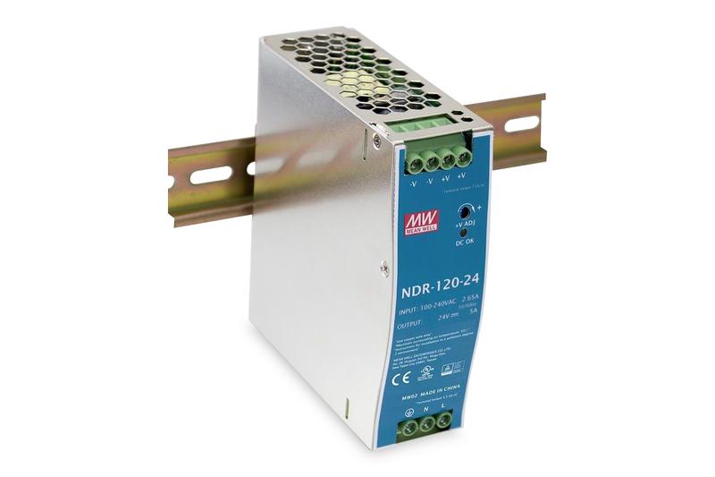 ALIMENTATORE INDUSTRIALE 48 VOLT CC - 120 WATT - GUIDA DIN (DNPWR12048)