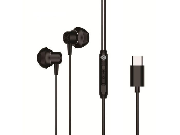 AURICOLARI BRENDAN04B IN-EAR CON CONNETTORE TIPO C - NERO