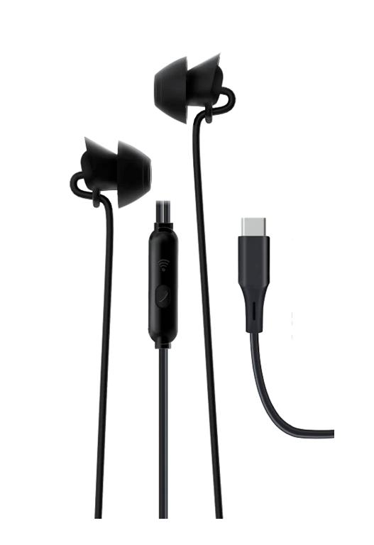 AURICOLARI USB TYPE-C PER DORMIRE (EP 6020) NERO