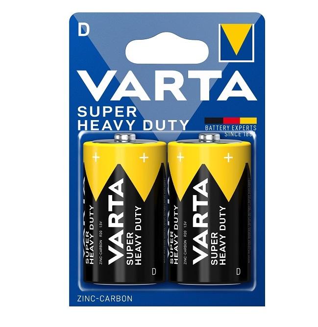 BATTERIE ZINCO SUPER HEAVY DUTY TORCIA D 1.5V 2PZ