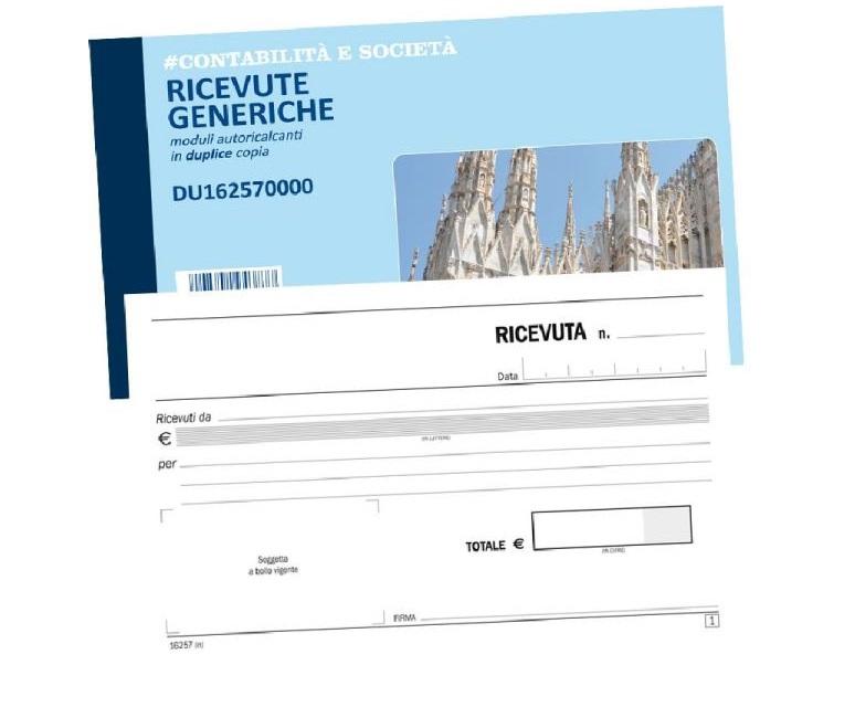 BLOCCO RICEVUTE GENERICHE 10X16,8 - 5 PEZZI