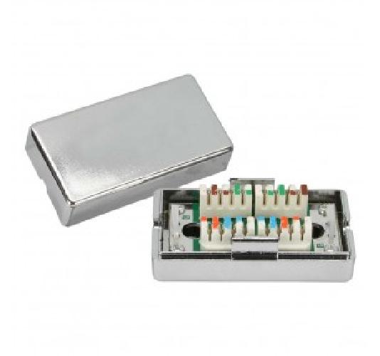 BOX DI GIUNZIONE IN METALLO CAT.6 SILVER (NW-MBJS6-SL)