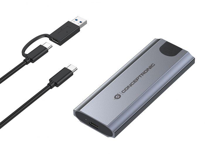 BOX ESTERNO USB 3.2 GEN2 PER SSD M.2 NVME (DANTE05G)