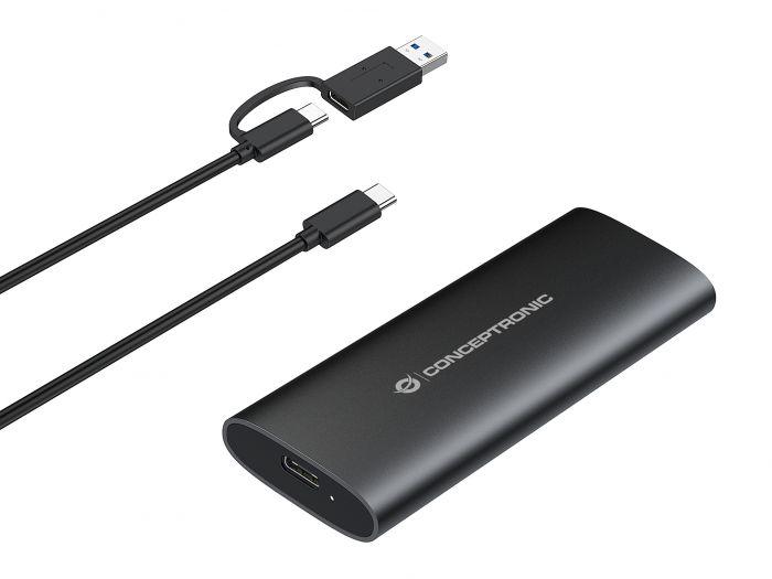 BOX ESTERNO USB 3.2 PER SSD M.2 SATA/NVME DUAL (DANTE04B)
