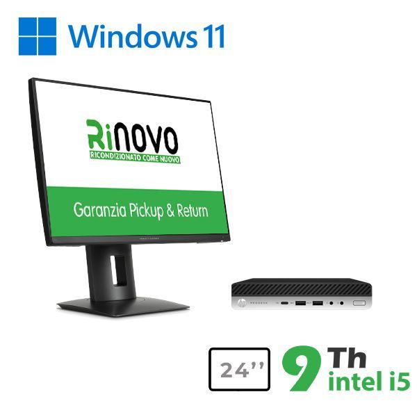 BUNDLE PC MINI HP 600-800 G3 INTEL CORE I5-9GEN. + MONITOR HP 23" RNZ24N (RNBUNDLE38) PICK & RETURN