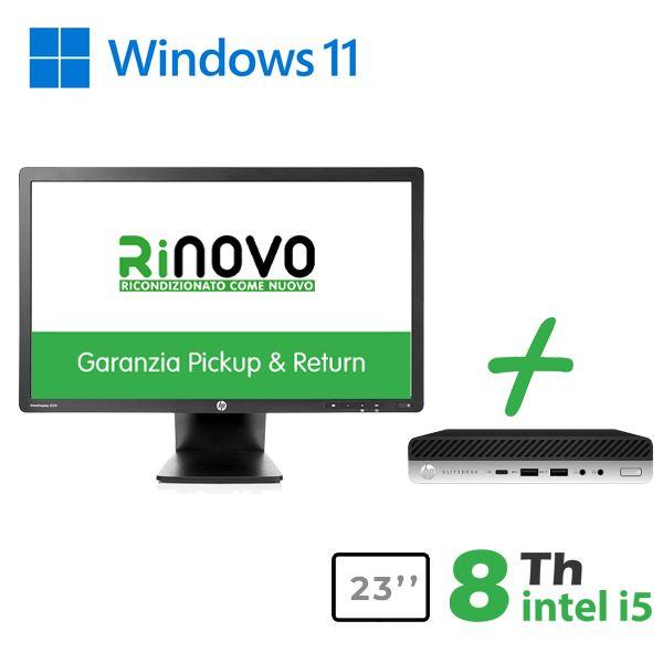 BUNDLE PC MINI HP 600-800 G4/G5 INTEL CORE I5-8GEN. + MONITOR HP 23" E231 (RNBUNDLE44) PICK & RETURN