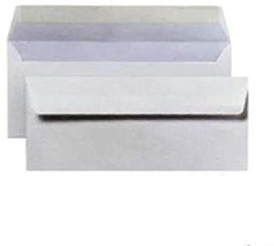 BUSTE BIANCHE 110X230MM S/FINESTRA 90GR + STRIP DA 500PZ