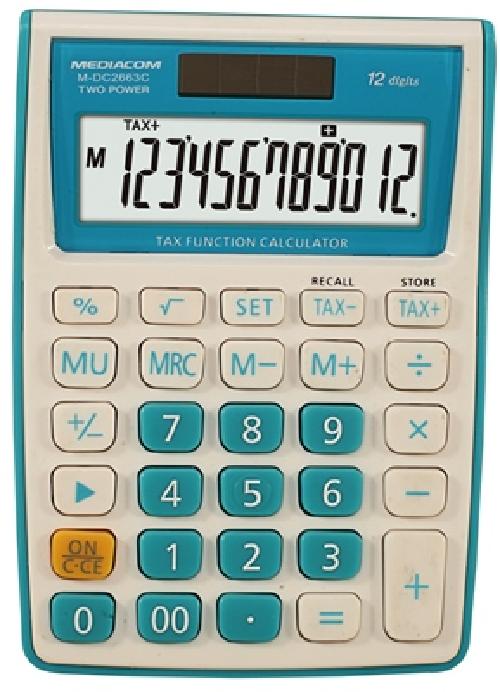 CALCOLATRICE 12 DIGITS DESKTOP DC2663C
