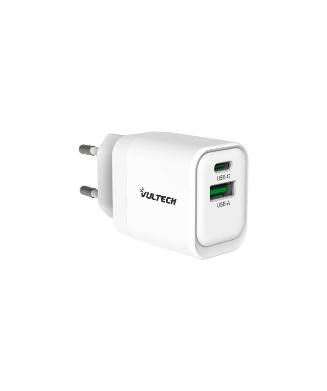 CARICABATTERIE CARICATORE DA RETE TYPE-C + 1 USB GAN 33W PPS (CC33-1C1A)