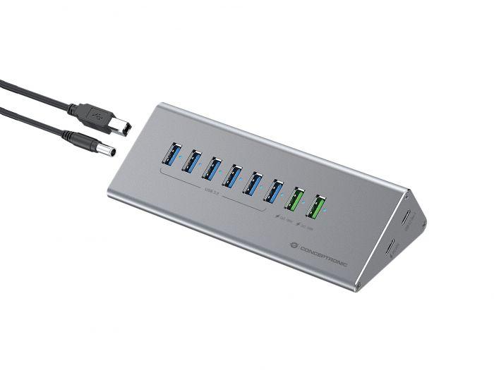 CARICATORE HUB USB 3.0 10-IN-1 60W (HUBBIES18G)