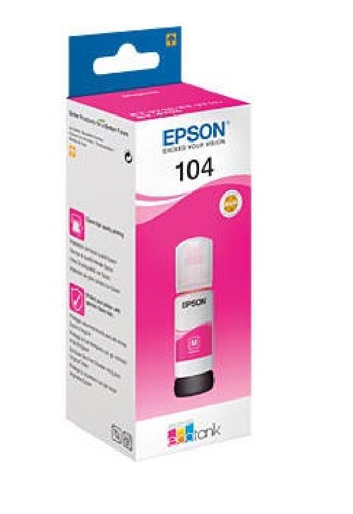 CARTUCCIA ORIGINALE ECOTANK 104 (C13T00P340) MAGENTA