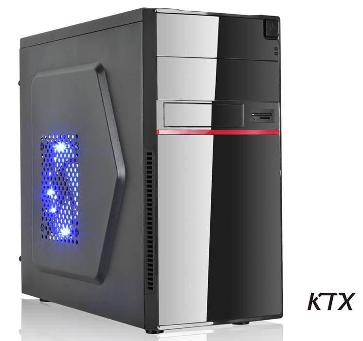 CASE TX-662 MATX ALIMENTATORE 550W - NERO / ROSSO