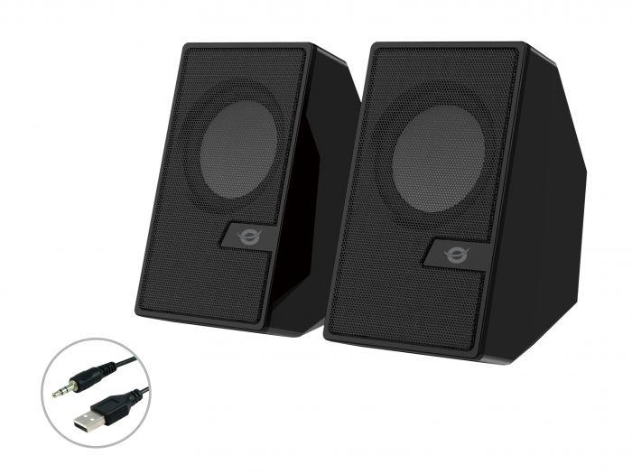 CASSE BJORN02B 2.0 6W 3.5MM/USB NERE