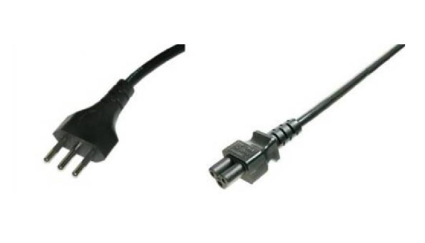 CAVO ALIMENTATORE TRIPOLARE SPINA ITA 10A 1MT (LKC510)