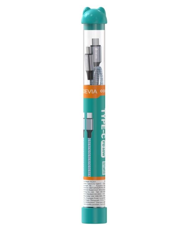 CAVO BUBBLE TIPO-C - C 3A 60W PER CARICA RAPIDA PD NERO (DETACC878B)