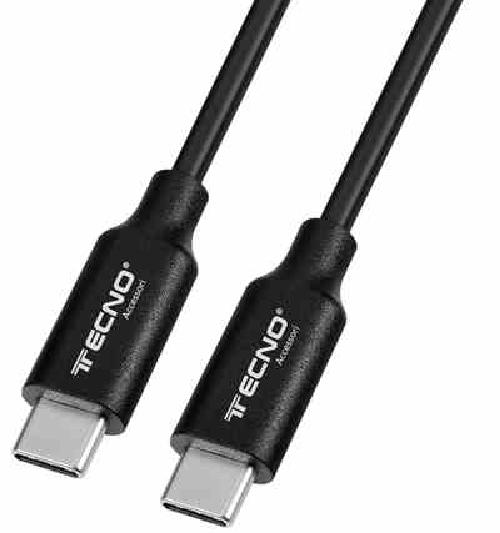CAVO DATI E RICARICA TC-171 TYPE-C TO TYPE-C 3A NERO RICARICA VELOCE