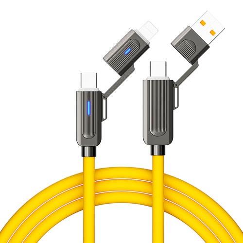 CAVO DI RICARICA RAPIDA 4-IN-1 100W Q-SJ58 USB-C/LIGHTNING