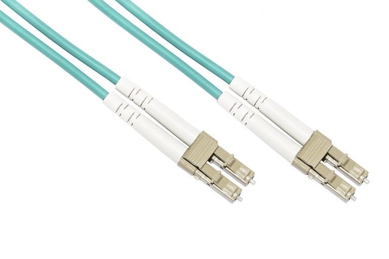 CAVO FIBRA OTTICA LC A LC MULTIMODE DUPLEX OM3 50/125 MT.30 (LKLCLC3530)