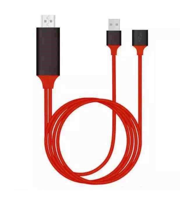 CAVO HDTV ADATTATORE VIDEO UNIVERSALE 3IN1 IPHONE ANDROID TYPE-C LIGHTNING MICRO USB A HDMI - 1MT