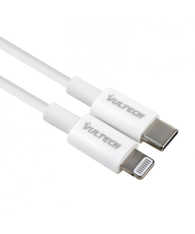 CAVO RICARICA TYPE-C A LIGHTNING 1MT BIANCO
