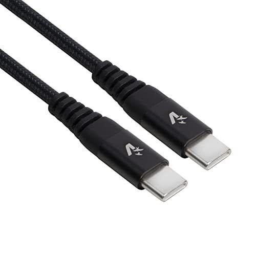 CAVO USB TYPE-C A TYPE-C IN NYLON 2MT 100W (CS-NCC20BL) NERO