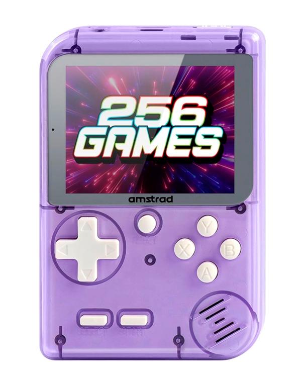 CONSOLE DI GIOCO PORTATILE VIOLA (GC 256P)