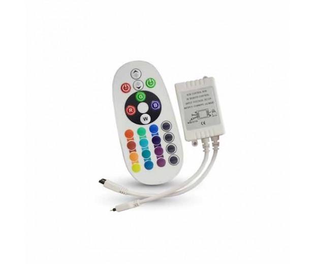CONTROLLER INFRAROSSO IR VT-2472 PER STRISCIA LED STRIP RGB CON TELECOMANDO 24 TASTI (3625)