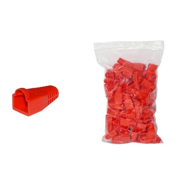 COPRICONNETTORE PLUG RJ45 6MM 100PZ (LKPL8R) ROSSO