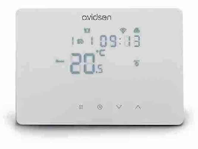 CRONOTERMOSTATO WIFI CABLATO NERO - HOMETEMP 127072 - BIANCO