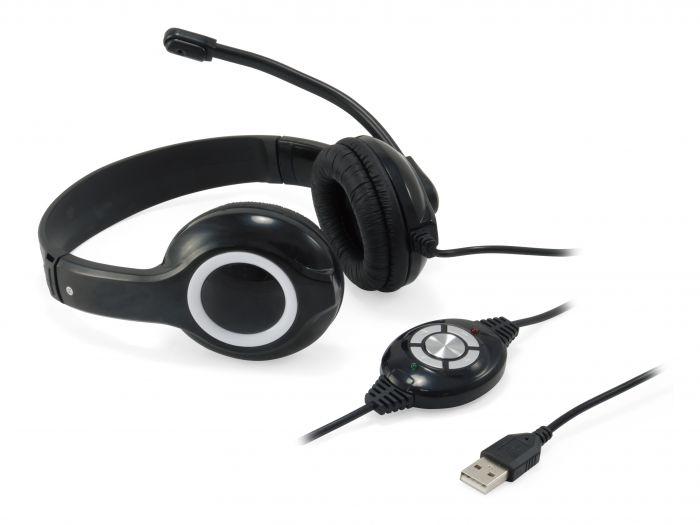 CUFFIE MICROFONO CCHATSTARU2B STEREO USB NERO