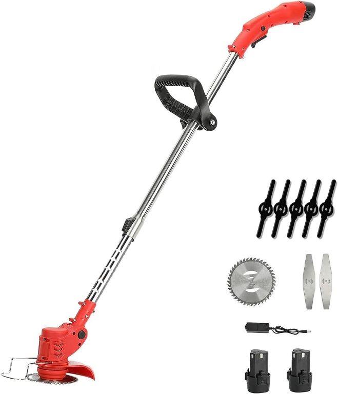 DECESPUGLIATORE ELETTRICO 2 BATTERIE 21V E CARICABATTERIE ADATTA PER TOSAERBA (LAWN MOWER)