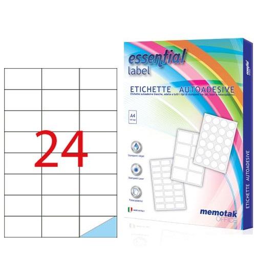 ETICHETTE AUTOADESIVE A4 70X37 2400PZ (11008)