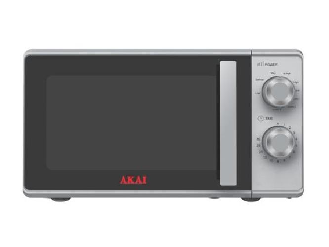 FORNO A MICROONDE CON GRILL AKMW204SL - 20 LITRI 700 WATT - SILVER
