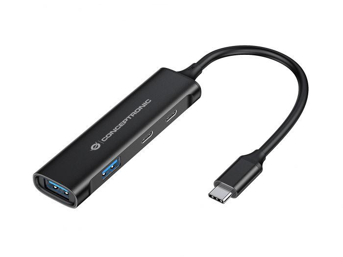 HUB USB 3.2 GEN 1 - 4 PORTE USB-C + USB-A (HUBBIES12B)