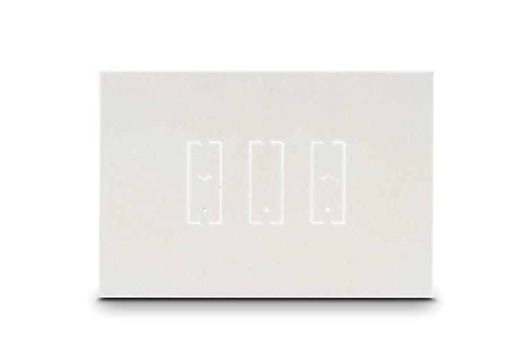 INTERRUTTORE INTELLIGENTE SMART PER TENDE E TAPPARELLE I3S PLUS BIANCO MINERALE - IN GRES PORCELLANATO (LSW2I3ST)