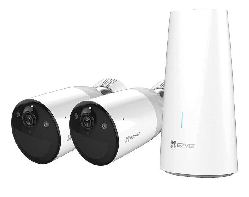 KIT DI 2 TELECAMERE SORVEGLIANZA + BASE WLAN (BC1-B2)
