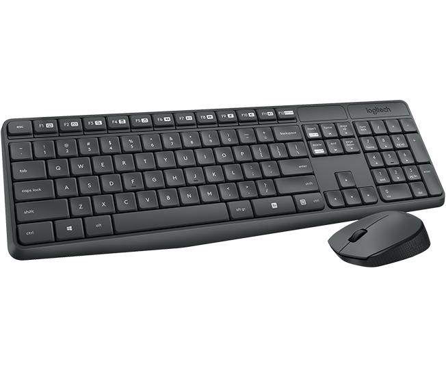 KIT MK235 TASTIERA + MOUSE WIRELESS NERA