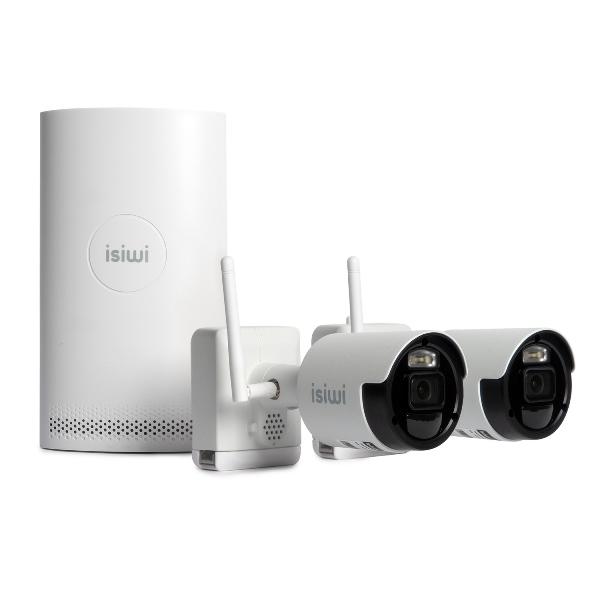 KIT SISTEMA DI SORVEGLIANZA NVR 8 CANALI + 2 TELECAMERE A BATTERIA - WIRELESS CONNECT AIR2 (ISW-K2N8BFBTA4MP-2 GEN1)