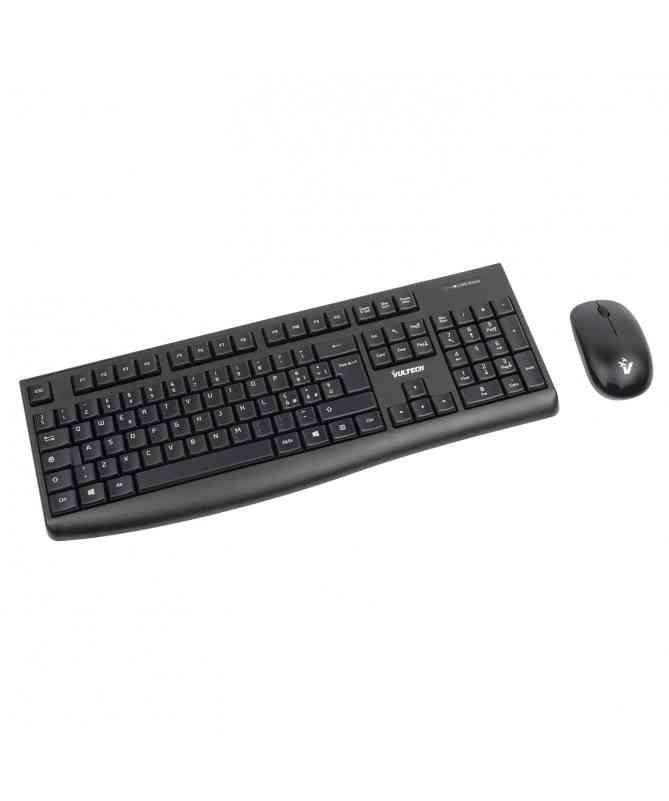 KIT TASTIERA E MOUSE KM-821W WIRELESS NERA