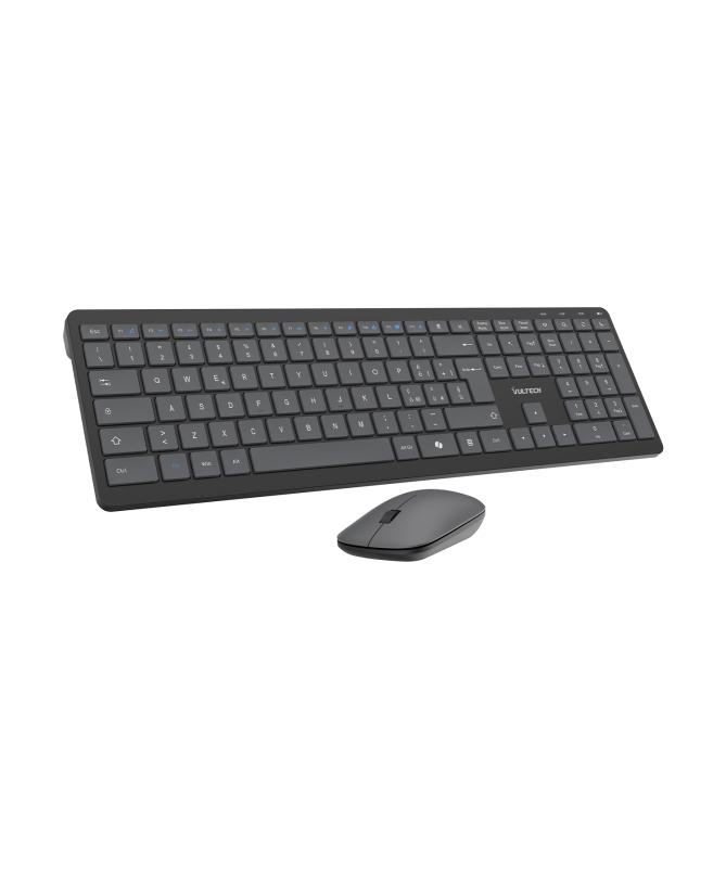 KIT TASTIERA E MOUSE KM-851W WIRELESS ULTRAS SLIM NERA