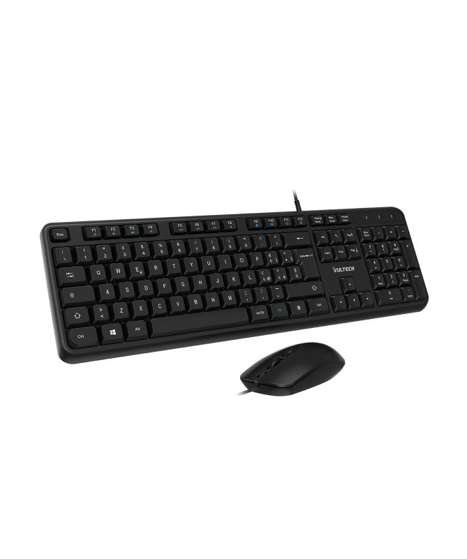 KIT TASTIERA E MOUSE KM811 USB NERO