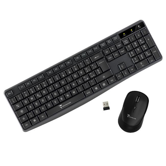 KIT TASTIERA + MOUSE WIRELESS TM-KM001 NERA