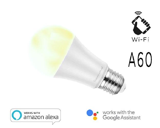 LAMPADA LED SMART EE-9WE2760 BIANCO E27 A60 DIMMERABILE WIFI - ALEXA E GOOGLE HOME