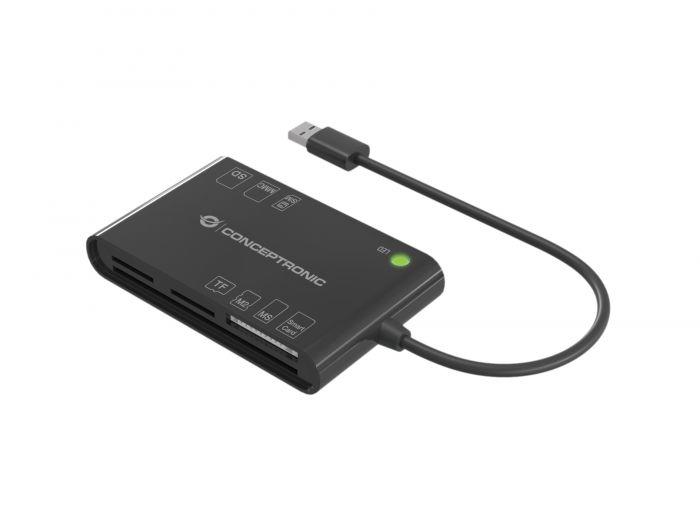 LETTORE DI SCHEDE MULTICARD 7IN1 USB 2.0 SMART CARD (BIAN01B)