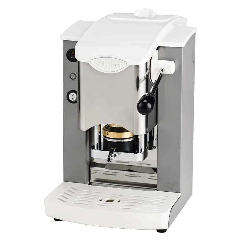 MACCHINA DA CAFFE' A CIALDE PLAST SLOT INOX GRIGIO ABS SILVER/BIANCO (SIGRIBBASOTT)